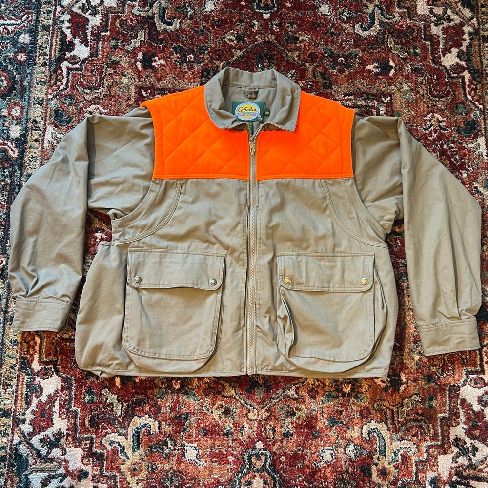 Cabela's Orange and Tan Jacket